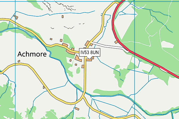 IV53 8UN map - OS VectorMap District (Ordnance Survey)