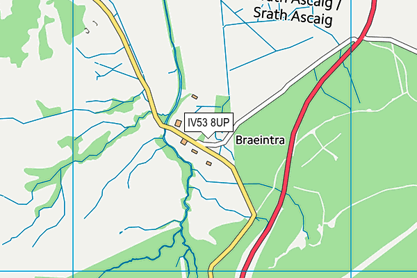 IV53 8UP map - OS VectorMap District (Ordnance Survey)