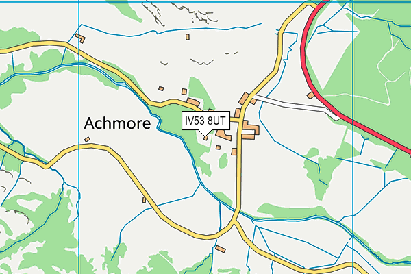 IV53 8UT map - OS VectorMap District (Ordnance Survey)