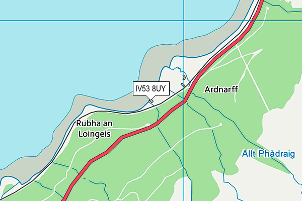 IV53 8UY map - OS VectorMap District (Ordnance Survey)