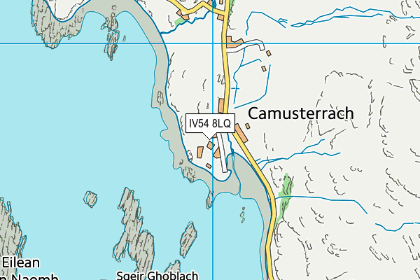 IV54 8LQ map - OS VectorMap District (Ordnance Survey)