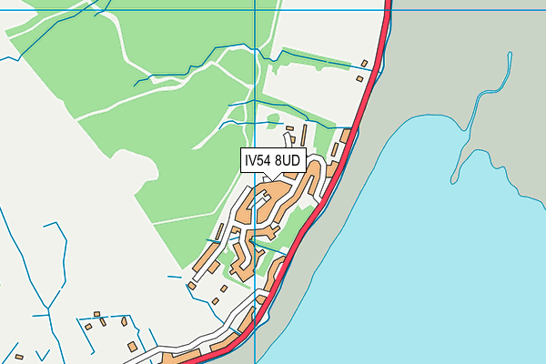 IV54 8UD map - OS VectorMap District (Ordnance Survey)