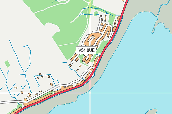 IV54 8UE map - OS VectorMap District (Ordnance Survey)