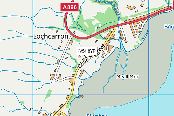 IV54 8YP map - OS VectorMap District (Ordnance Survey)