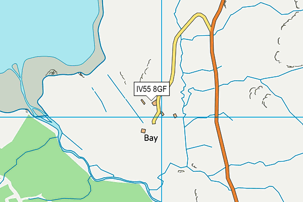 IV55 8GF map - OS VectorMap District (Ordnance Survey)