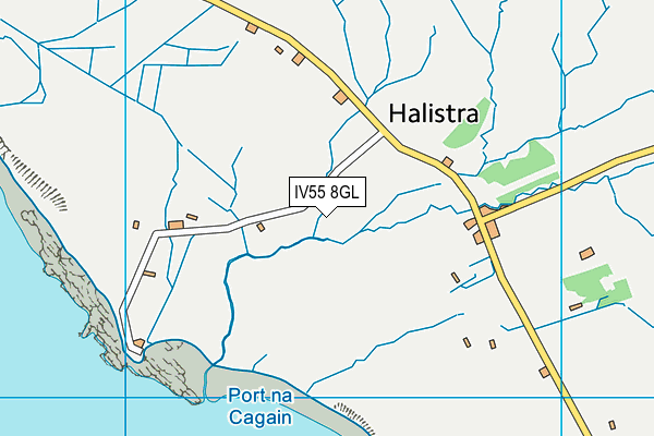 IV55 8GL map - OS VectorMap District (Ordnance Survey)