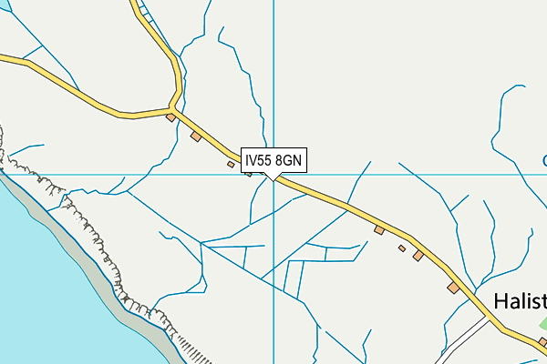 IV55 8GN map - OS VectorMap District (Ordnance Survey)