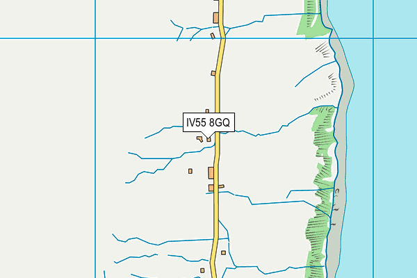 IV55 8GQ map - OS VectorMap District (Ordnance Survey)