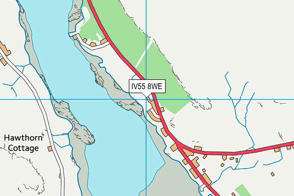 IV55 8WE map - OS VectorMap District (Ordnance Survey)