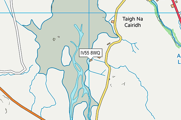 IV55 8WQ map - OS VectorMap District (Ordnance Survey)
