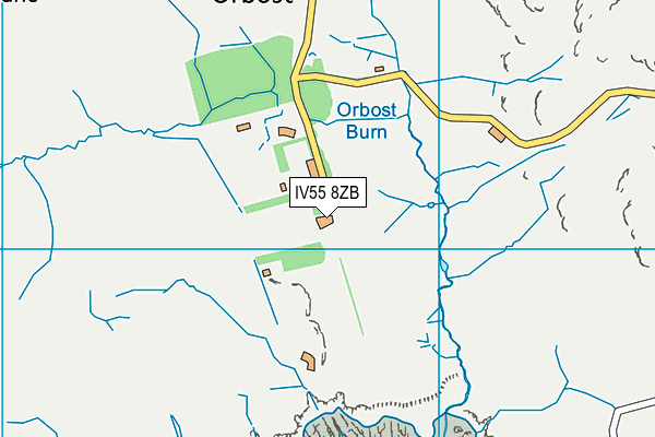 IV55 8ZB map - OS VectorMap District (Ordnance Survey)