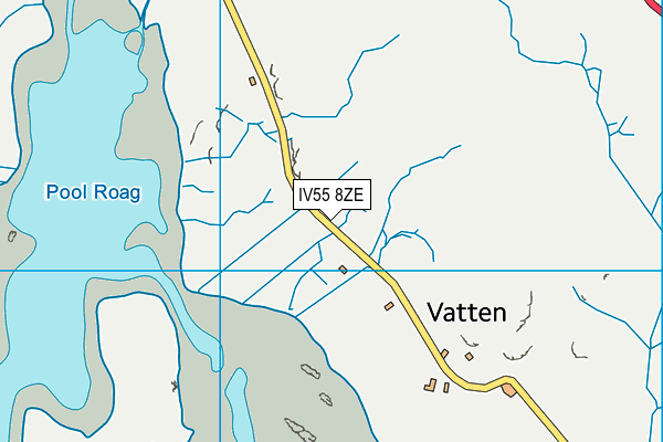 IV55 8ZE map - OS VectorMap District (Ordnance Survey)
