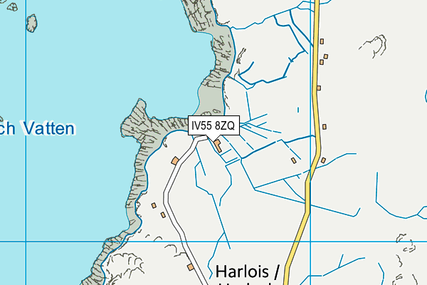 IV55 8ZQ map - OS VectorMap District (Ordnance Survey)
