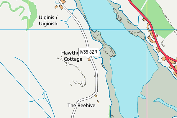 IV55 8ZR map - OS VectorMap District (Ordnance Survey)