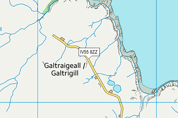 IV55 8ZZ map - OS VectorMap District (Ordnance Survey)