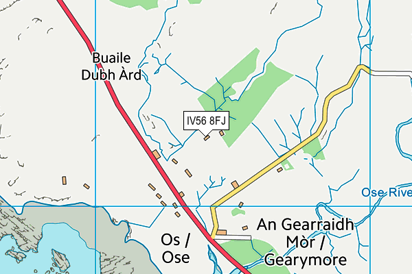 IV56 8FJ map - OS VectorMap District (Ordnance Survey)