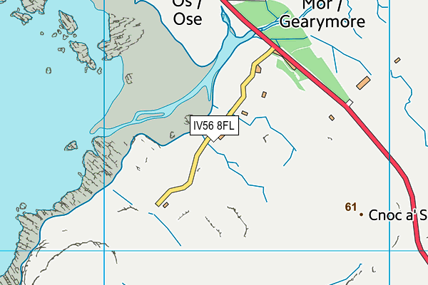 IV56 8FL map - OS VectorMap District (Ordnance Survey)