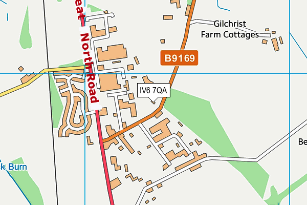 IV6 7QA map - OS VectorMap District (Ordnance Survey)