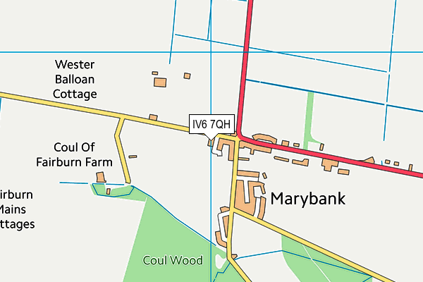 IV6 7QH map - OS VectorMap District (Ordnance Survey)