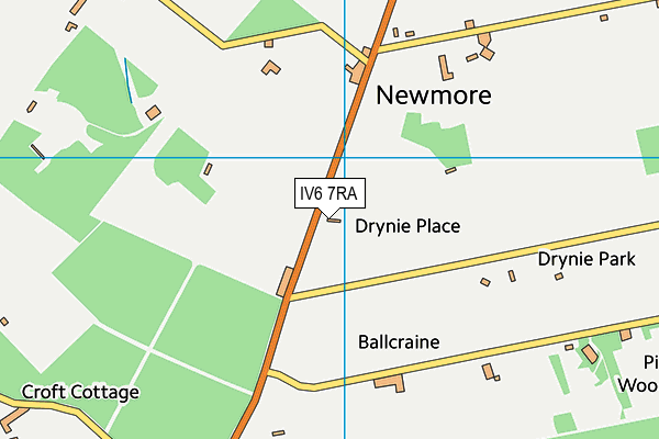 IV6 7RA map - OS VectorMap District (Ordnance Survey)