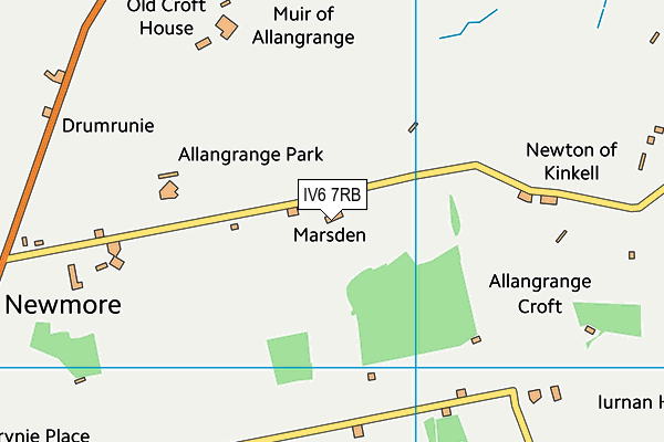 IV6 7RB map - OS VectorMap District (Ordnance Survey)