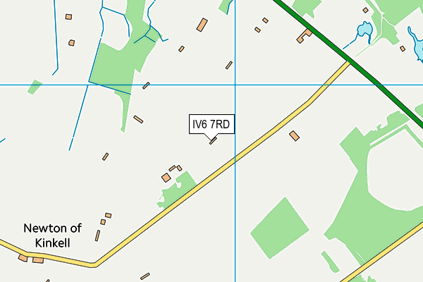 IV6 7RD map - OS VectorMap District (Ordnance Survey)