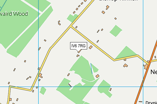 IV6 7RG map - OS VectorMap District (Ordnance Survey)