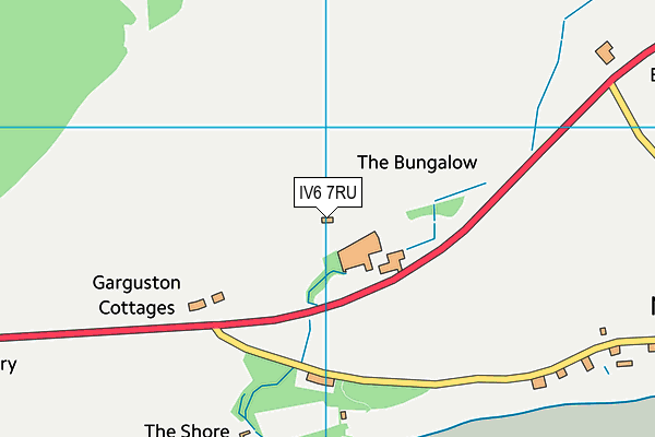 IV6 7RU map - OS VectorMap District (Ordnance Survey)