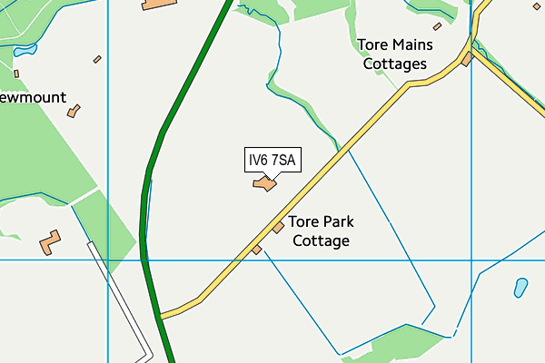 IV6 7SA map - OS VectorMap District (Ordnance Survey)