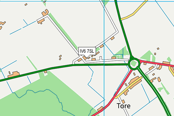 IV6 7SL map - OS VectorMap District (Ordnance Survey)