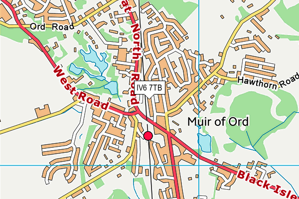 IV6 7TB map - OS VectorMap District (Ordnance Survey)