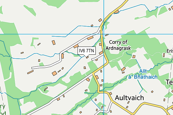 IV6 7TN map - OS VectorMap District (Ordnance Survey)