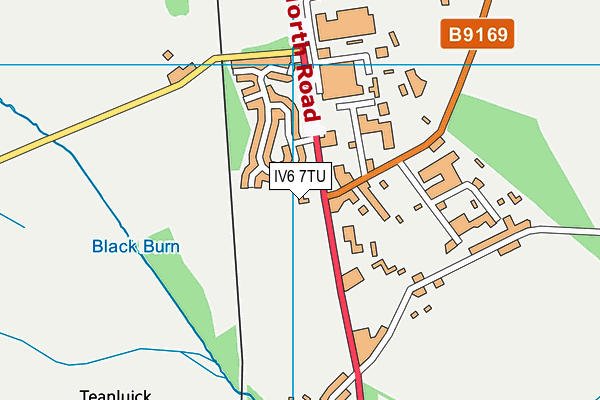 IV6 7TU map - OS VectorMap District (Ordnance Survey)