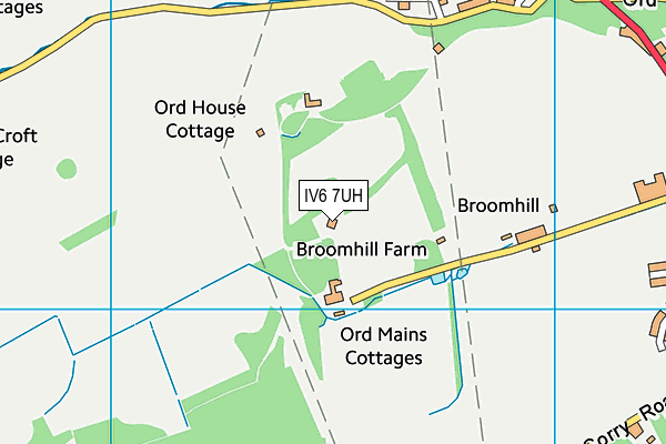 IV6 7UH map - OS VectorMap District (Ordnance Survey)