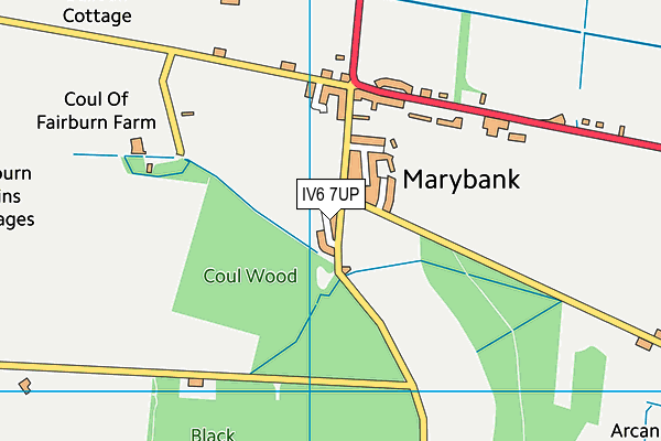 IV6 7UP map - OS VectorMap District (Ordnance Survey)