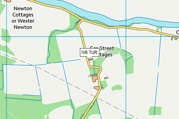 IV6 7UR map - OS VectorMap District (Ordnance Survey)