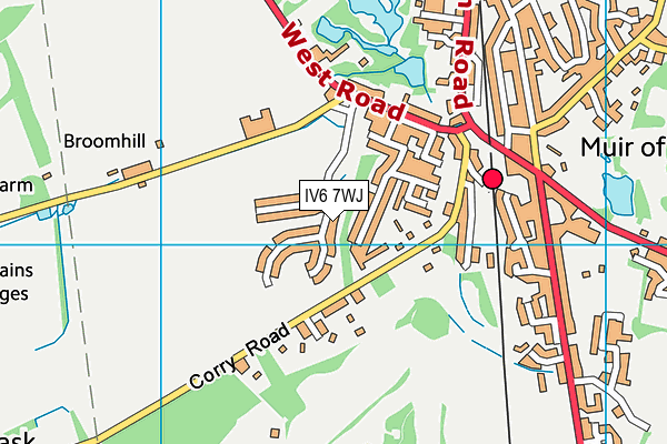 IV6 7WJ map - OS VectorMap District (Ordnance Survey)