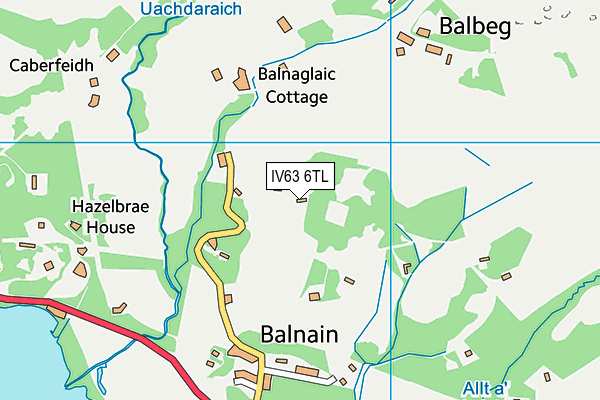 IV63 6TL map - OS VectorMap District (Ordnance Survey)