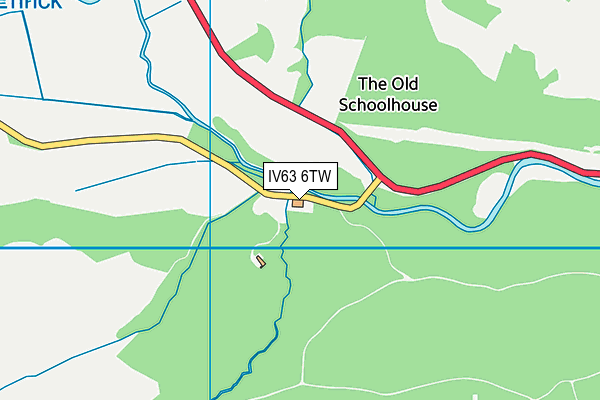 IV63 6TW map - OS VectorMap District (Ordnance Survey)