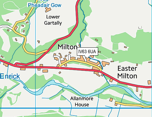 IV63 6UA map - OS VectorMap District (Ordnance Survey)