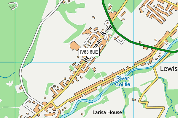 IV63 6UE map - OS VectorMap District (Ordnance Survey)