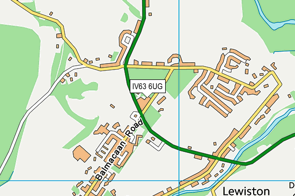 IV63 6UG map - OS VectorMap District (Ordnance Survey)