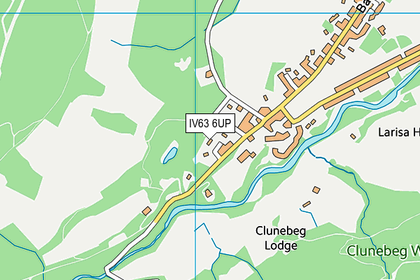 IV63 6UP map - OS VectorMap District (Ordnance Survey)