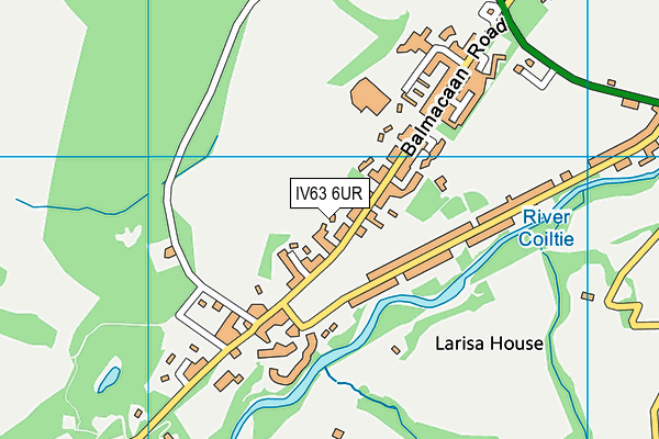 IV63 6UR map - OS VectorMap District (Ordnance Survey)