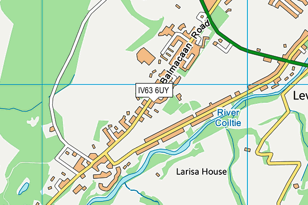 IV63 6UY map - OS VectorMap District (Ordnance Survey)