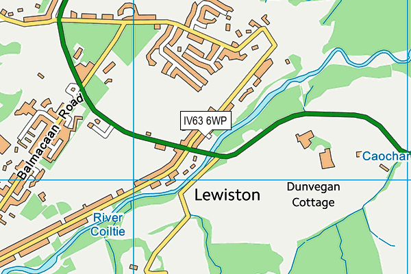 IV63 6WP map - OS VectorMap District (Ordnance Survey)