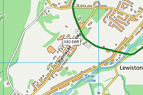 IV63 6WR map - OS VectorMap District (Ordnance Survey)