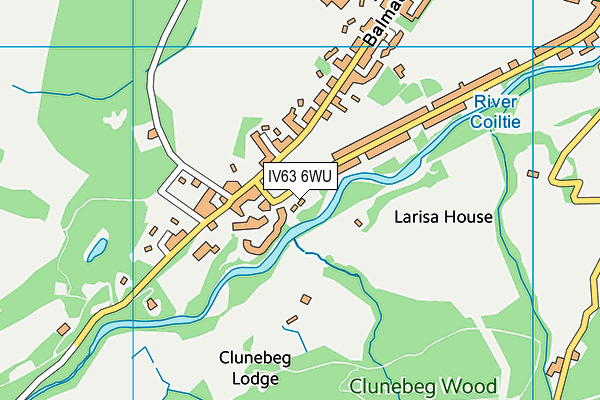 IV63 6WU map - OS VectorMap District (Ordnance Survey)