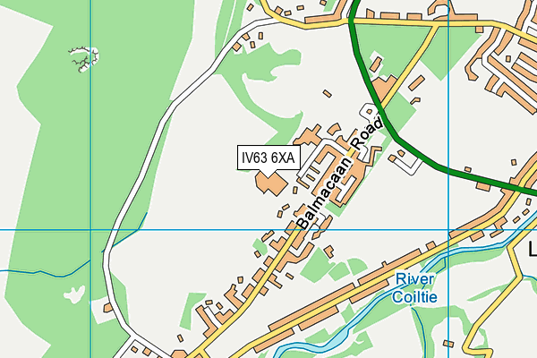 IV63 6XA map - OS VectorMap District (Ordnance Survey)