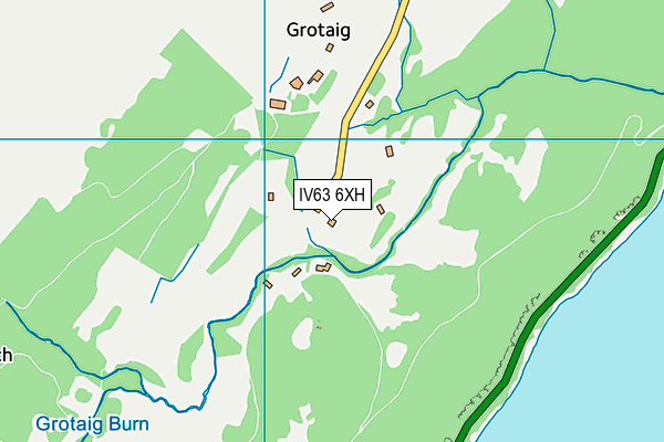 IV63 6XH map - OS VectorMap District (Ordnance Survey)